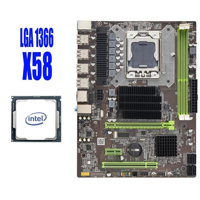 Unbranded Intel X58 Chipset Motherboard - LGA 1366 Socket, ATX, DDR3, SATA I/II