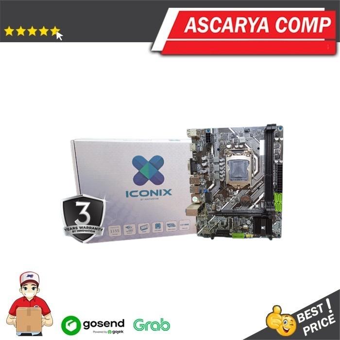Jual Motherboard Iconix H61-DA1 Intel H61 DA1 LGA 1155 NVMe Slot