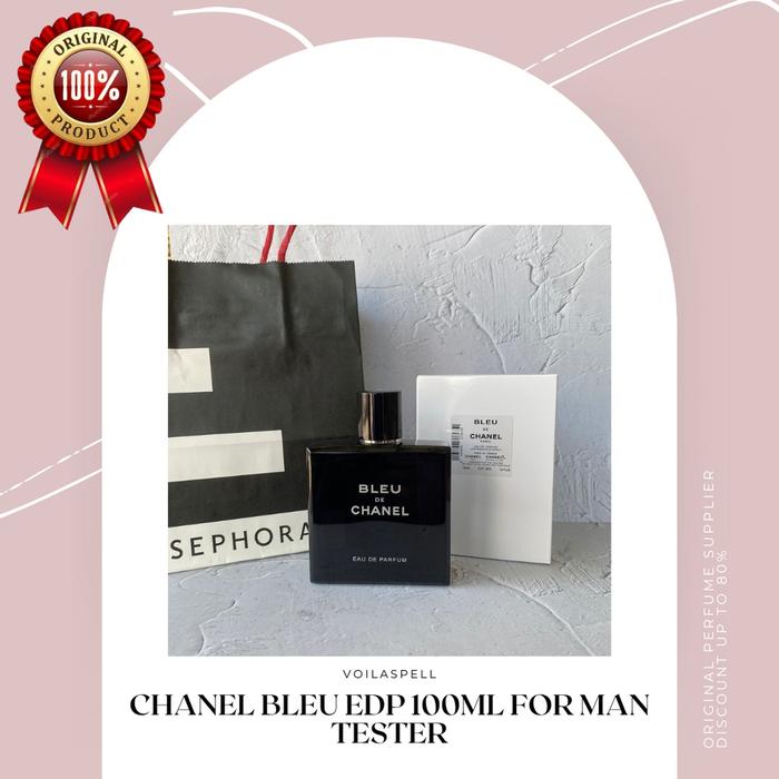 Jual C** NEL BLEU DE CHANEL EDP TESTER 100ML FOR MAN ORIGINAL BY