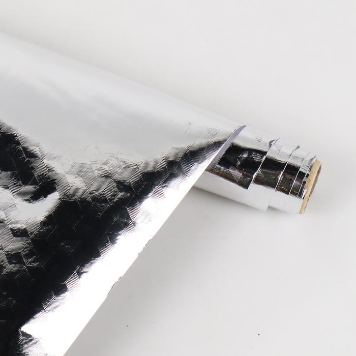 Gambar Wallpaper Aluminium Foil AWOO Untuk Meja Dinding Dapur Anti Minyak - Silver, Cubic dari Alfira Store undefined Tokopedia
