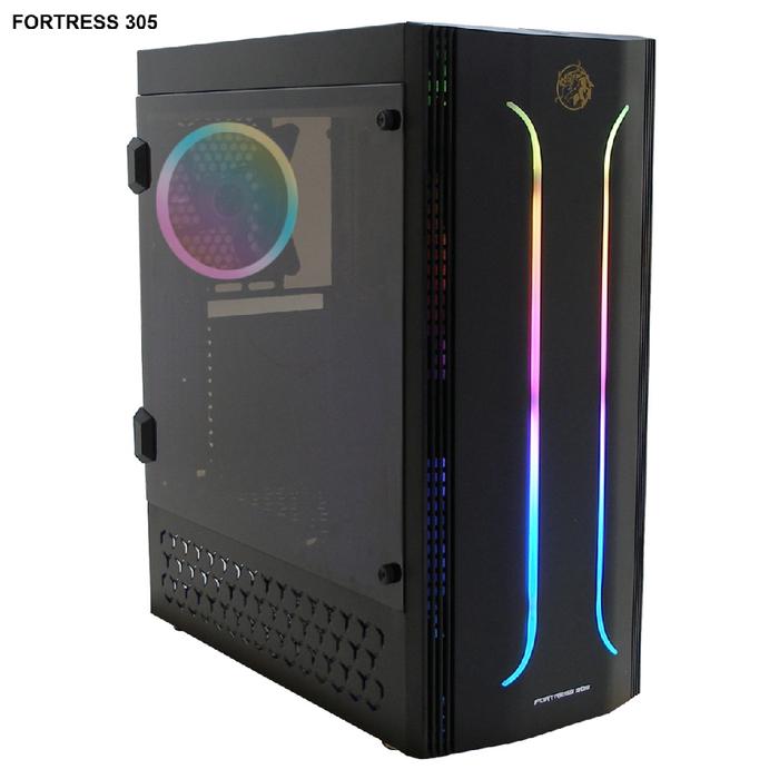 Gambar IMPERION CASING PC FORTRESS 305 FREE 1 FAN GAMING CASE PC dari DAIHO store undefined Tokopedia