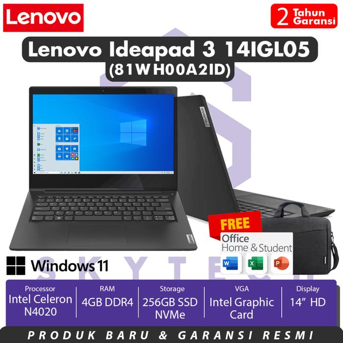 Laptop Lenovo Ideapad 14igl05 A2id Intel Celeron N4020 Ram 4gb Ssd
