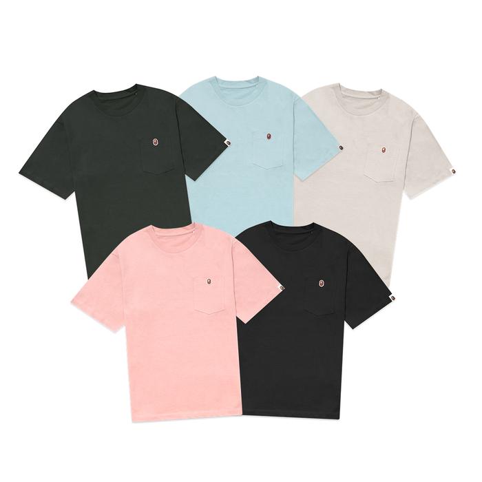 A BATHING APE COLLEGE TEE ピンク XS A BATHING APE（アベイシング