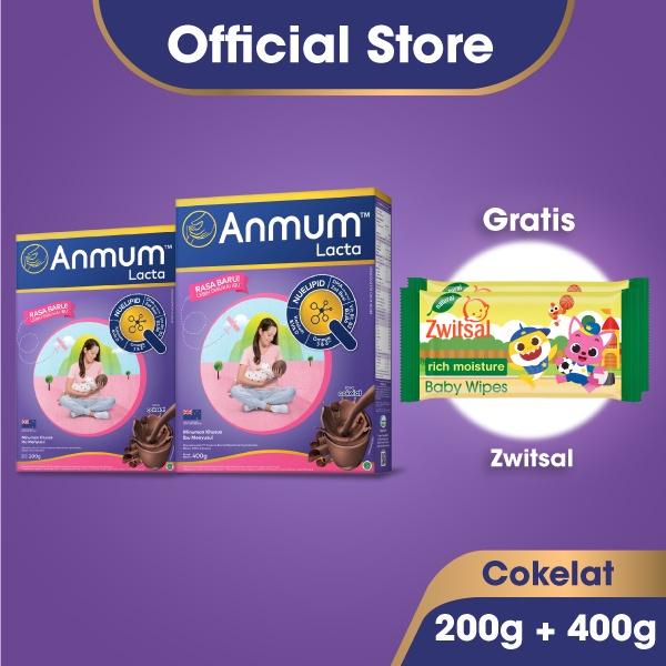 Gambar Anmum Lacta Susu Nutrisi Ibu Menyusui Cokelat 200g 400g Get Free dari clara store- undefined Tokopedia