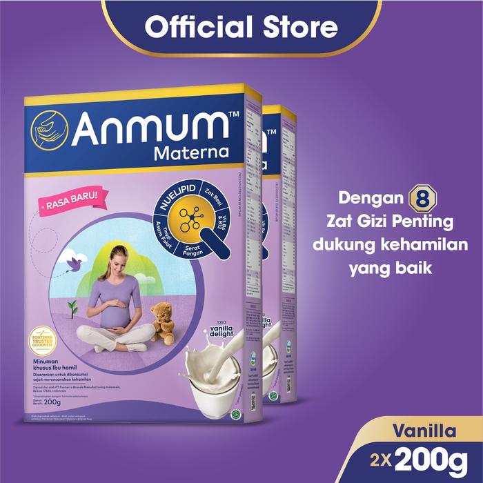 Gambar Anmum Materna Susu Nutrisi Ibu Hamil Vanilla Delight 2 x 200g Murah dari casandra store0 undefined Tokopedia