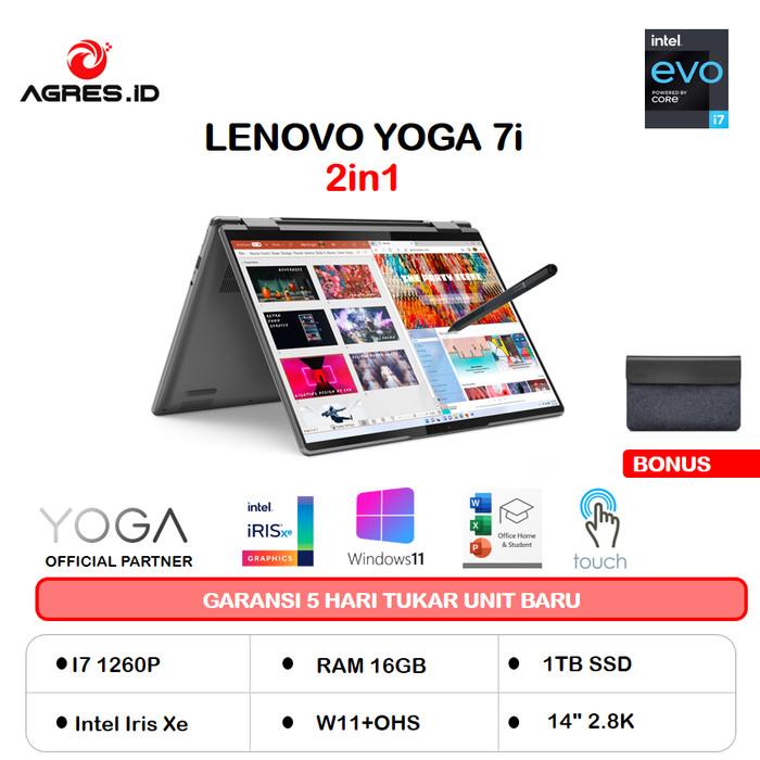 Jual PROMO Laptop LENOVO Yoga 7i 2in1 Touch I7 Jember It