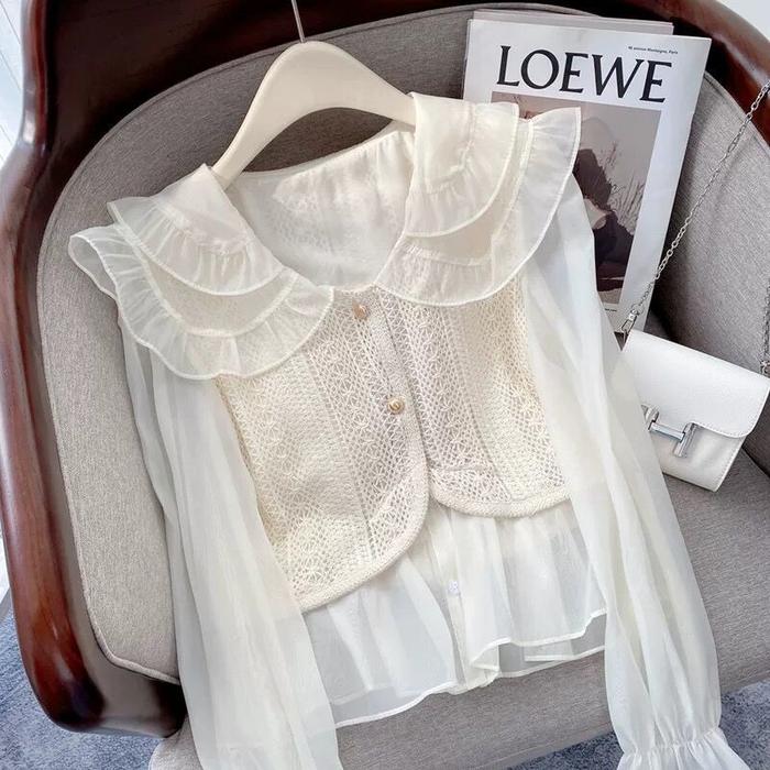 Gambar CHILKITKA LOOKS FASHION Paige blouse - - Cream, S dari Chilkitka Looks undefined Tokopedia