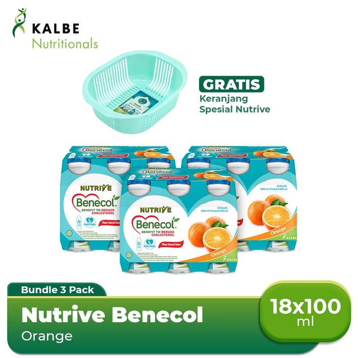Gambar Nutrive Benecol Orange (3 Banded) Free Keranjang Nutrive dari toko sarimal undefined Tokopedia