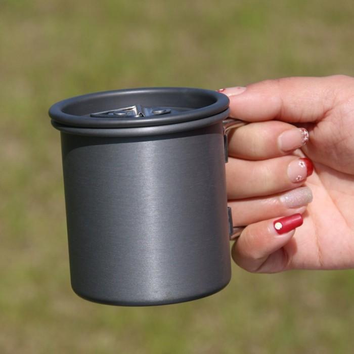 Gambar ZG 200Ml Portable Camping Mug Titanium Cup Tourist Tableware Wi dari iZone Gadgets undefined Tokopedia
