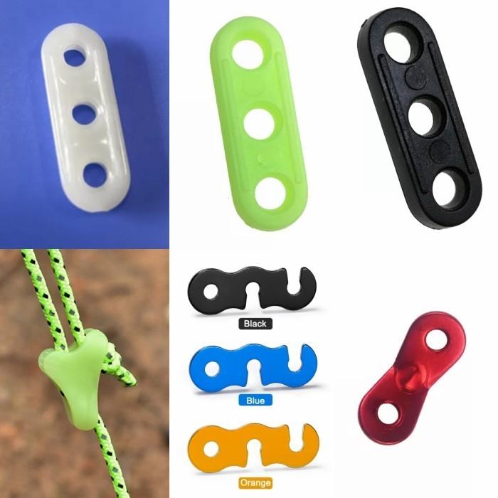 Gambar Stopper Guyline Aksesoris Tenda Tent Stoper Tali Guy Rope Camping - Plasltik Hitam dari Outdoor Jakarta undefined Tokopedia