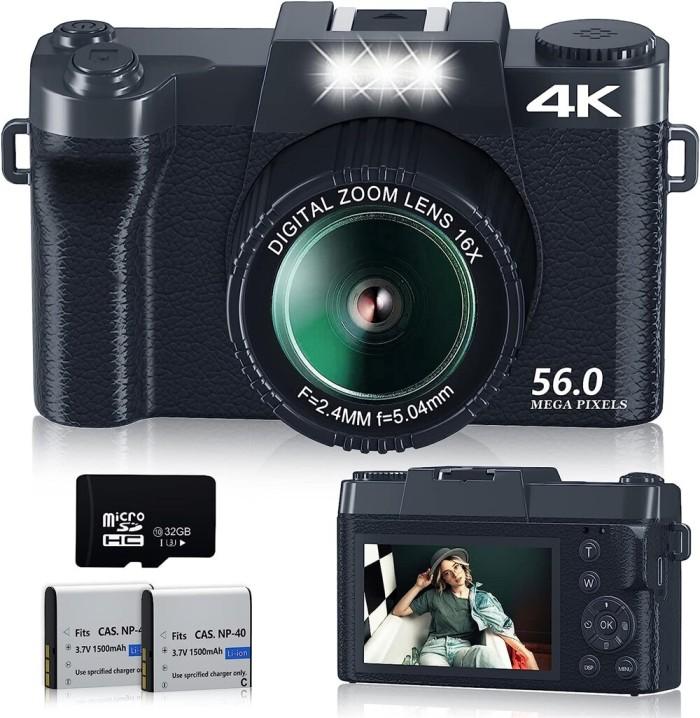 Gambar TS 56Mp Digital Photo Camera 4K Photography Camcorder Auto Focu dari Tech Trends Store undefined Tokopedia