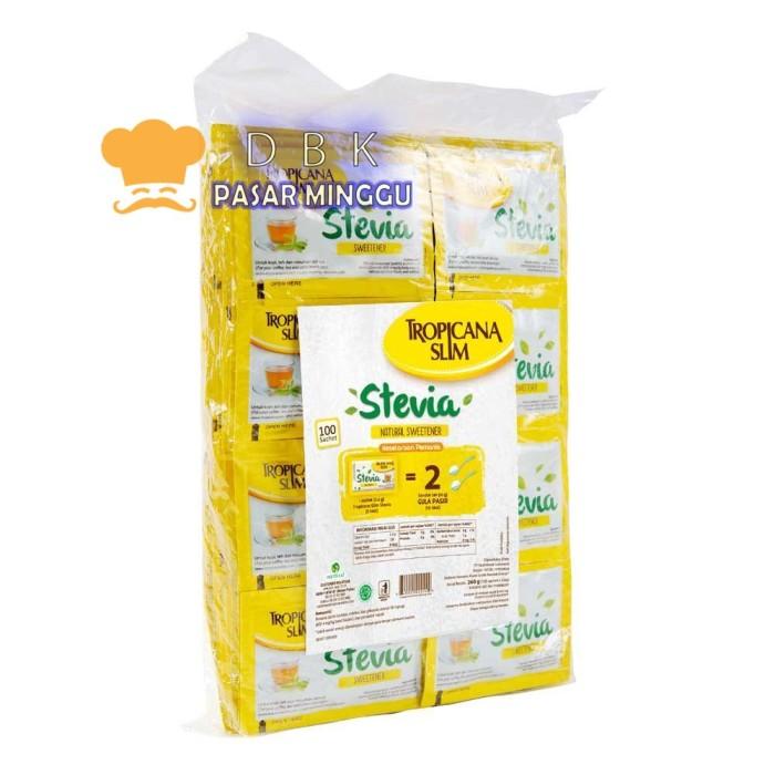 Gambar e39 Tropicana Slim Stevia 100 sachet sweetener rendah kalori u37 dari grahambellstore undefined Tokopedia
