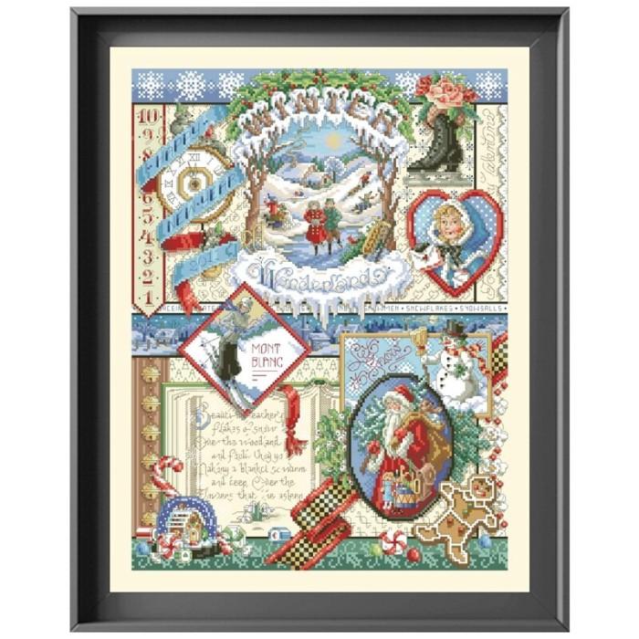 Gambar Gdt Winter Sampler Stitch Kit Snow Skiing Pattern Design 18Ct 1 dari Gadgett Guru undefined Tokopedia