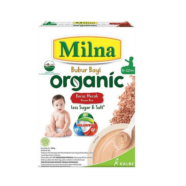 Gambar Milna Bubur Bayi Organic 6 Plus Brs Merah 120G dari Hypermart Batu Malang undefined Tokopedia