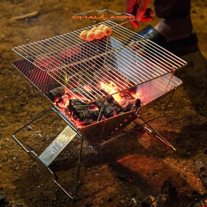 Jual Dhaulagiri Folding Campfire Grill panggangan bbq Camping