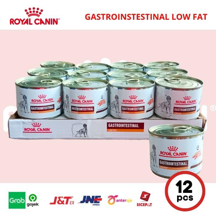 Royal Canin Vet Gastro Intestinal Dog Canned Low Fat 200gr Isi 12pcs