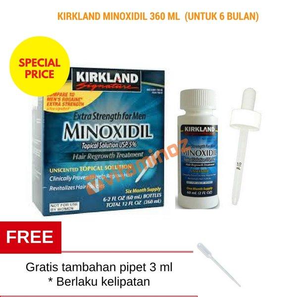 Gambar Kirkland Minoxidil 360ml per box isi 6 botol - penumbuh rambut Murah dari wanda store-0 undefined Tokopedia