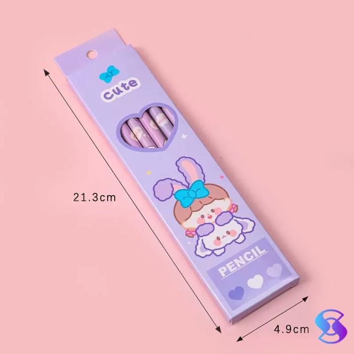 Gambar [TA] Set Pensil Sekolah Anak / Set Alat Tulis Anak Lucu - 6pcs Purple dari TEGUH ABADI undefined Tokopedia