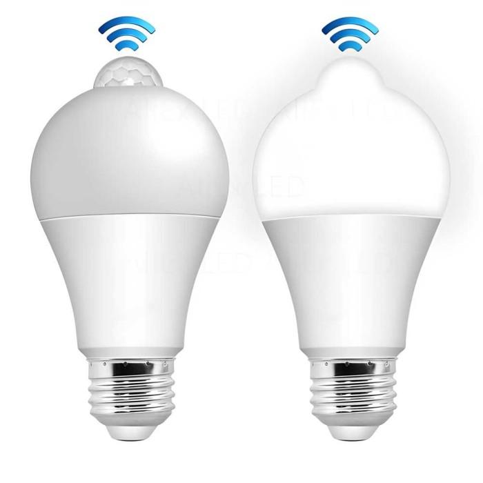 Gambar Lampu Bohlam LED Otomatis Sensor Gerak Auto On Off 12 W E27 3500K - Putih dari Club 8 undefined Tokopedia