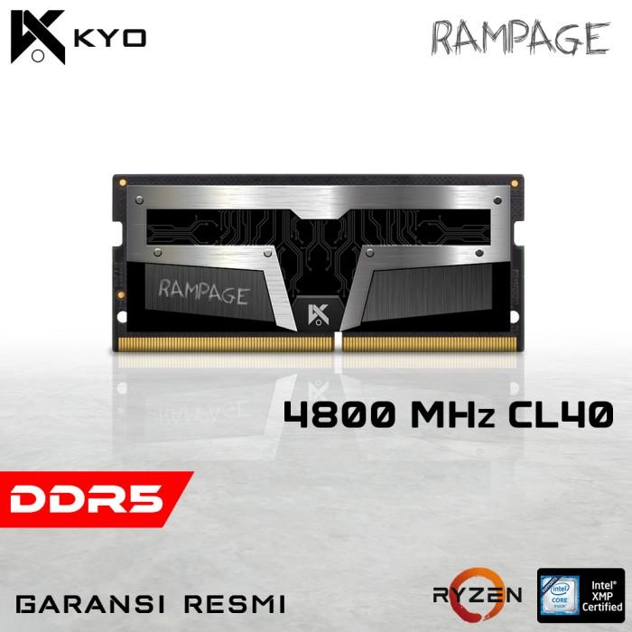 Gambar RAM LAPTOP KYO RAMPAGE DDR5 8GB (1x8GB) 4800MHz PC38400 DDR5 SODIMM - 8GB (1X8GB) dari KYO Indonesia_NEW undefined Tokopedia