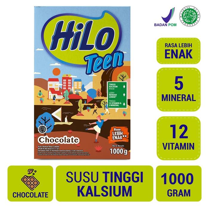 Gambar u272 HiLo Teen Chocolate 1000 gram - Susu Tinggi Kalsium dari wisnujanuarangga undefined Tokopedia