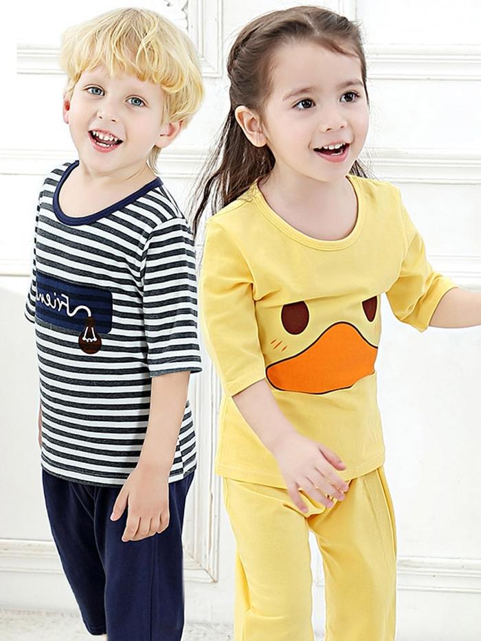 Gambar Baby Kids Pajamas Set Summer Children Clothing Suit Cartoon Sleepwear dari SKY DIAMOND ID undefined Tokopedia