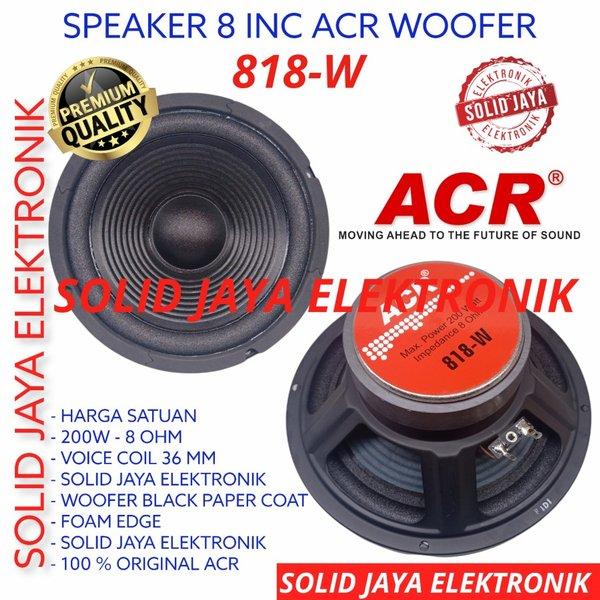 Gambar SPEAKER ACR 8 INC 818 W WOOFER 818W 8 INCH IN 8INC 8IN 200W 8 OHM 8 dari jooy undefined Tokopedia