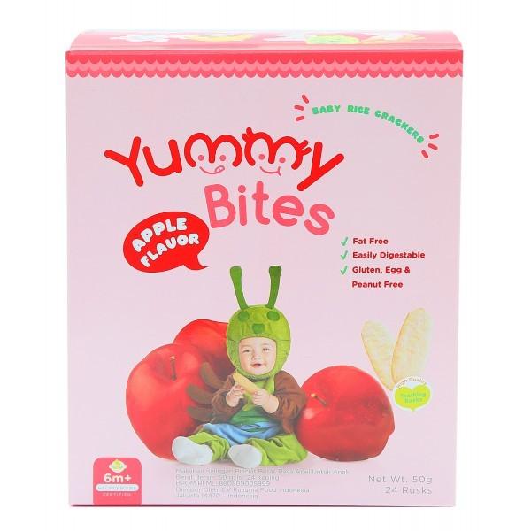 Gambar mob yummy bites baby rice cracker 50 gram - apple dari Moenela Baby Shop undefined Tokopedia