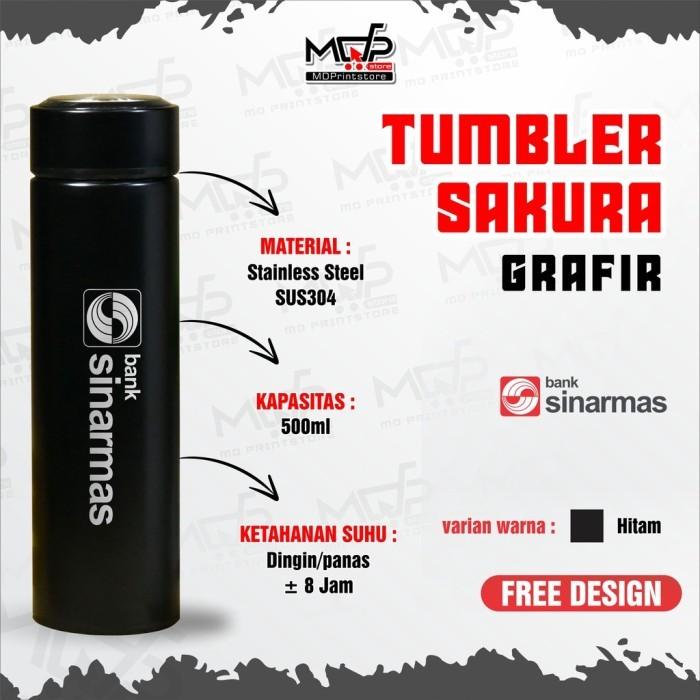 Gambar TUMBLER BANK SINARMAS GRAFIR ACE JAPAN NIAGARA SAKURA LED MDPRINTSTORE - SAKURA HITAM dari MDPrintStore undefined Tokopedia