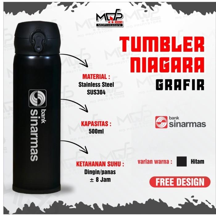 Gambar TUMBLER BANK SINARMAS GRAFIR ACE JAPAN NIAGARA SAKURA LED MDPRINTSTORE - NIAGARA HITAM dari MDPrintStore undefined Tokopedia