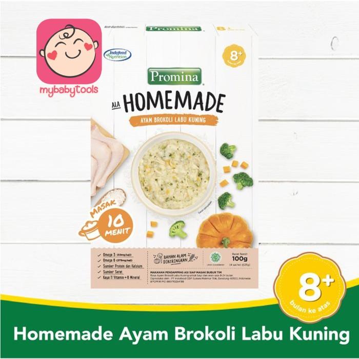 Gambar mob promina homemade bubur bayi 8+ ayam brokoli labu kuning salmon - AyamBrokoliLabu dari Moenela Baby Shop undefined Tokopedia