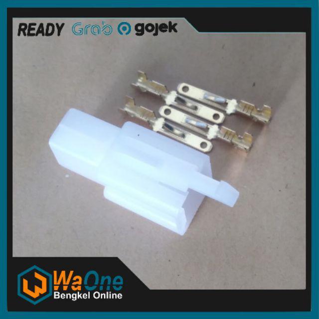 Gambar Socket Konektor Kecil 4 Pin Male/Female Dengan Skun Soket Motor 4Pin - Male dari WaOne Bengkel Online undefined Tokopedia
