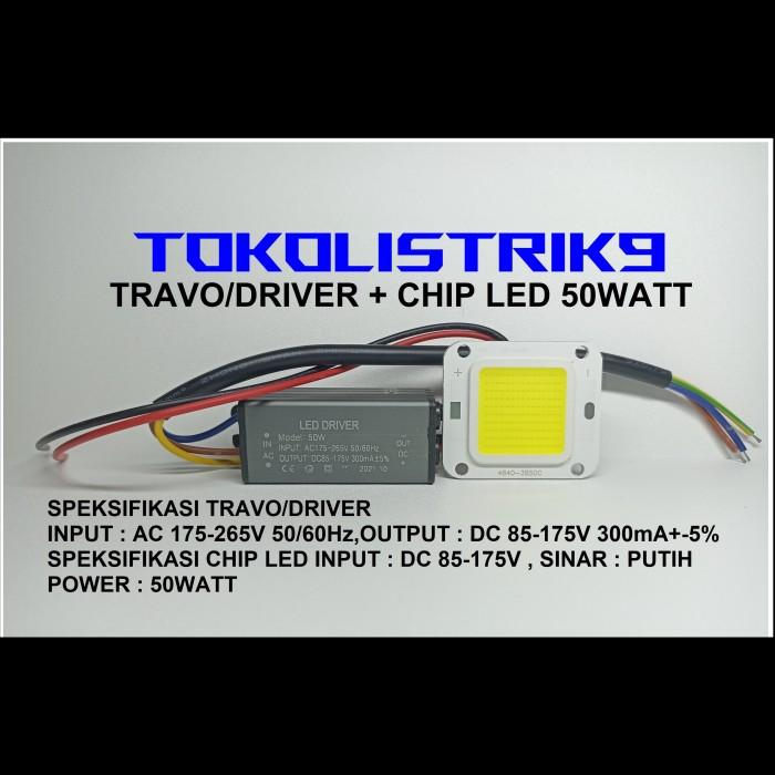Gambar DRIVER LED 50W+MATA LAMPU LED 50WA/TRAVO LED 50W+CHIP LED 50W - TRAVO/DRIVER dari Universal Teknik Utama undefined Tokopedia