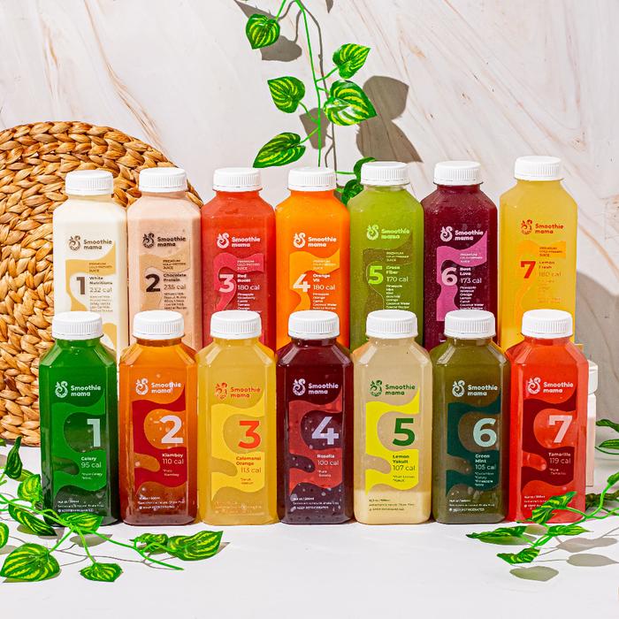 Gambar Paket Jus Kesehatan Cleanse Gabungan Juice 2 Hari All Varian Detox - 500ml Isi 14 dari Smoothiemama undefined Tokopedia