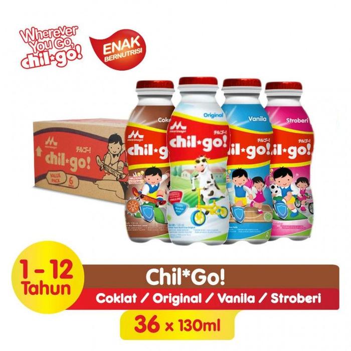 Gambar Promo CHIL GO CHILGO KARTON RASA COKELAT - VANILA - STRAWBERRY Murah dari faiqa olshop undefined Tokopedia