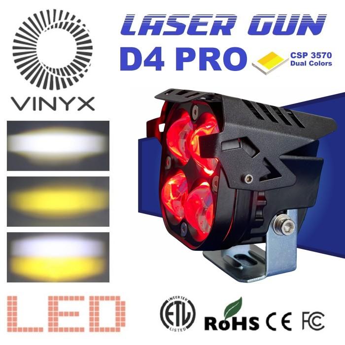 Gambar Lampu Tembak D4 Pro Devil Eye Laser Gun LED VINYX Mobil Motor - D4 Pro Merah dari BlitZania undefined Tokopedia