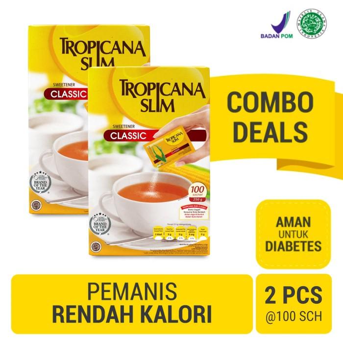 Gambar Q1022 Twin Pack Tropicana Slim Classic 100 Sch - Pengganti Gula dari nadaniahumaifa undefined Tokopedia