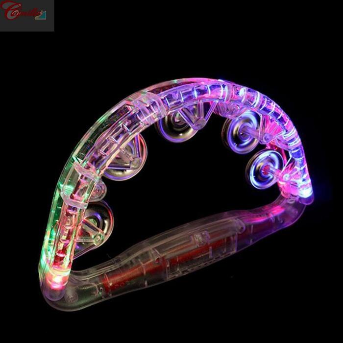 Gambar LED Light Up Sensory Toy Flashing Tambourine Musical Instrument dari tokobuku2 undefined Tokopedia