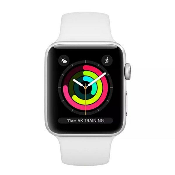 Apple Watch Series Gps 38mm Silver Aluminium White Sport Band Murah