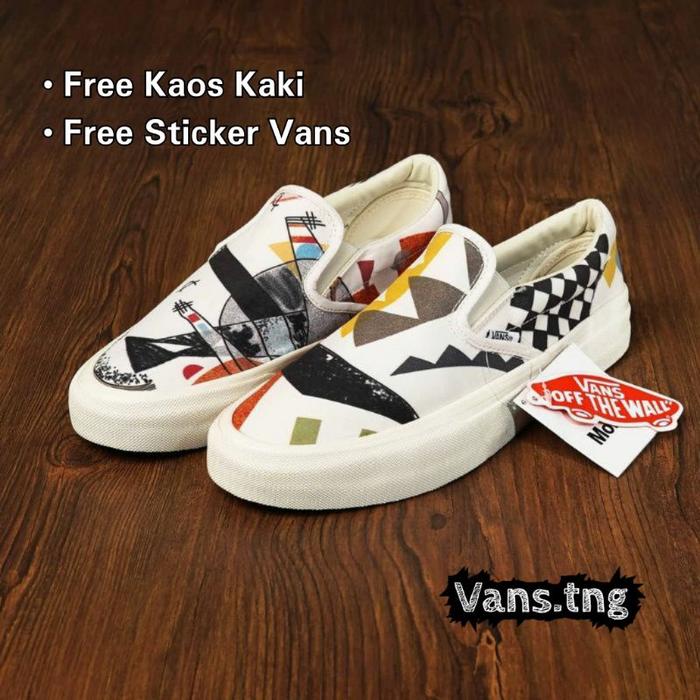 Gambar Sepatu Vans Slip On X Moma Offwhite Premium Terlaris 100% Import BNIB dari sariniputrisop undefined Tokopedia