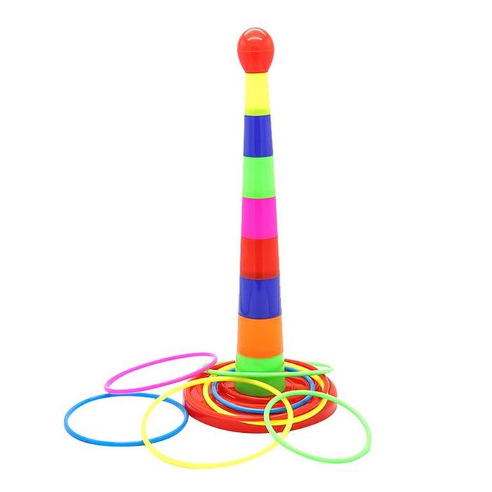 Gambar Sports Ring Throwing Toy Colorful Ring Toss Game Set 2 in 1 Toddlers dari ading berkah undefined Tokopedia