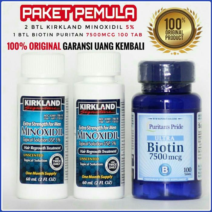 Gambar KIRKLAND MINOXIDIL BIOTIN PURITAN 7500MCG 100 TAB - Nutrilabs Diskon dari naniklestari undefined Tokopedia