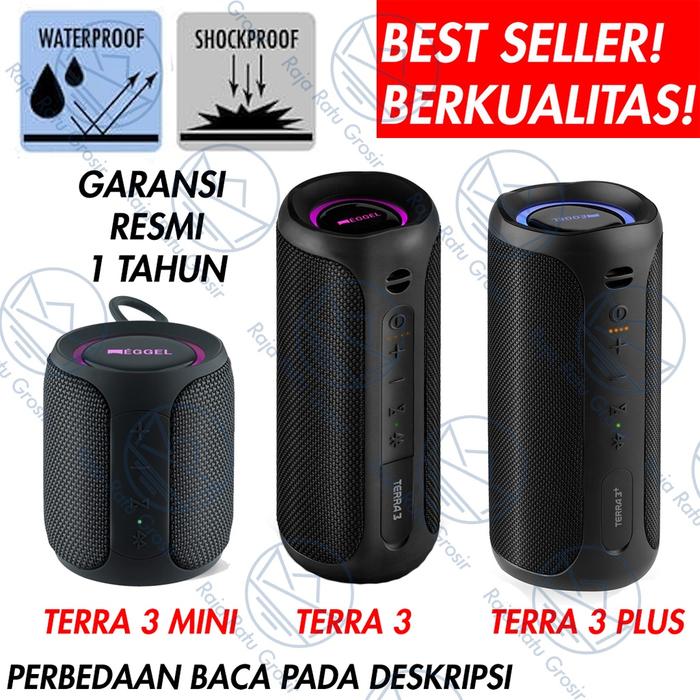 Jual SPEAKER EGGEL TERRA PLUS MINI PORTABLE WIRELESS BLUETOOTH