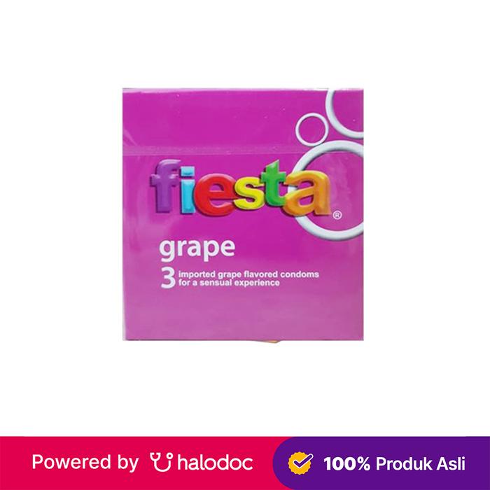Gambar Kondom Fiesta grape Isi 3 dari Apotek Halomedika Cicendo undefined Tokopedia