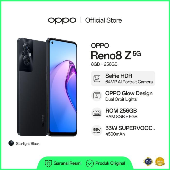 Gambar OPPO Reno8 Z 5G 8/256GB Smartphone (Garansi Resmi) - Black dari Laris Store15_NEW undefined Tokopedia