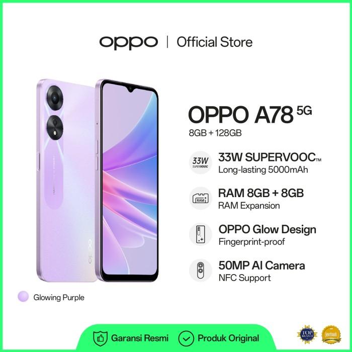 Gambar OPPO A78 5G 8GB/128GB Smartphone (Garansi Resmi) - Ungu dari Laris Store15_NEW undefined Tokopedia