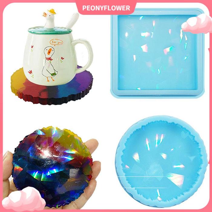 Gambar Pe-flower Coaster Mold DIY Handmade Tatakan Kopi Alat Membuat dari Al bea-uty undefined Tokopedia