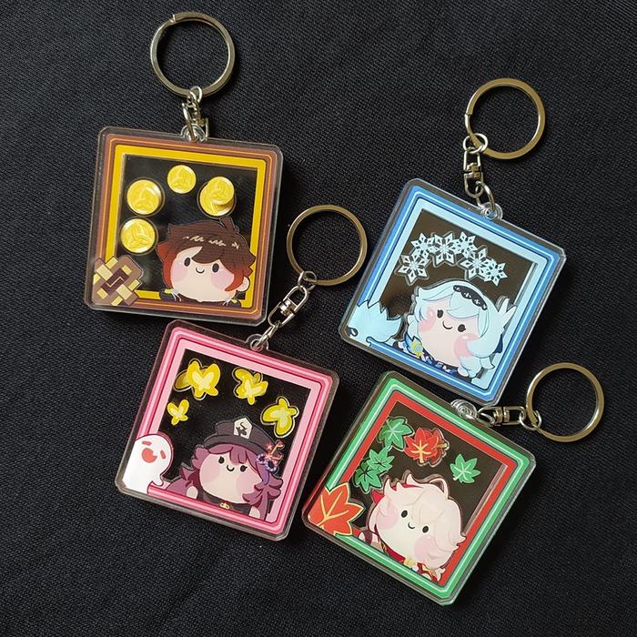 Jual TEEBYOCHIN GENSHIN IMPACT FRAMES SERIES KEYCHAIN SHAKER