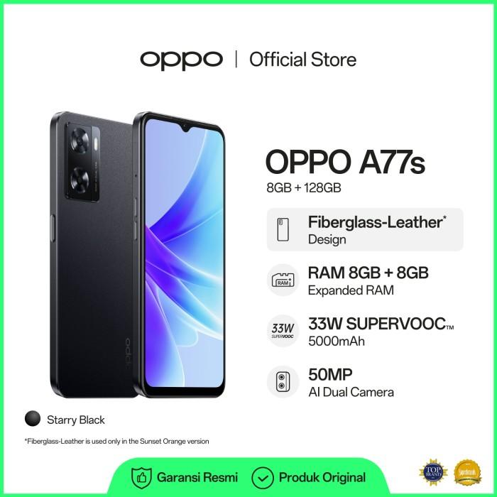 Gambar OPPO A77s 8GB/128GB Smartphone (Garansi Resmi) - Hitam dari Laris Store15_NEW undefined Tokopedia