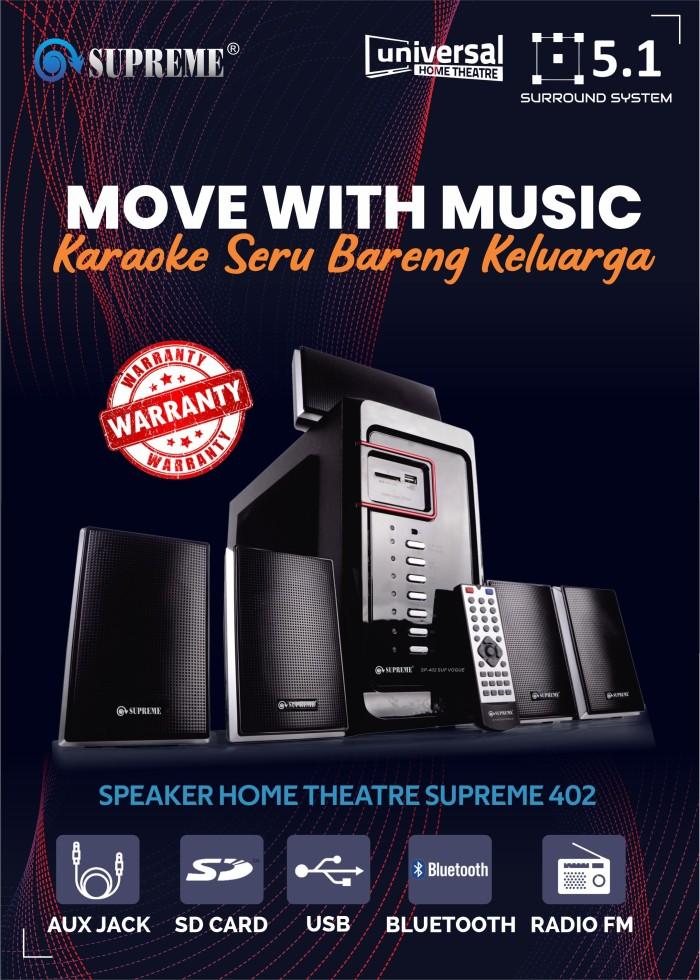 Jual Promo Speaker Home Theatre channel Supreme 402 Bluetooth